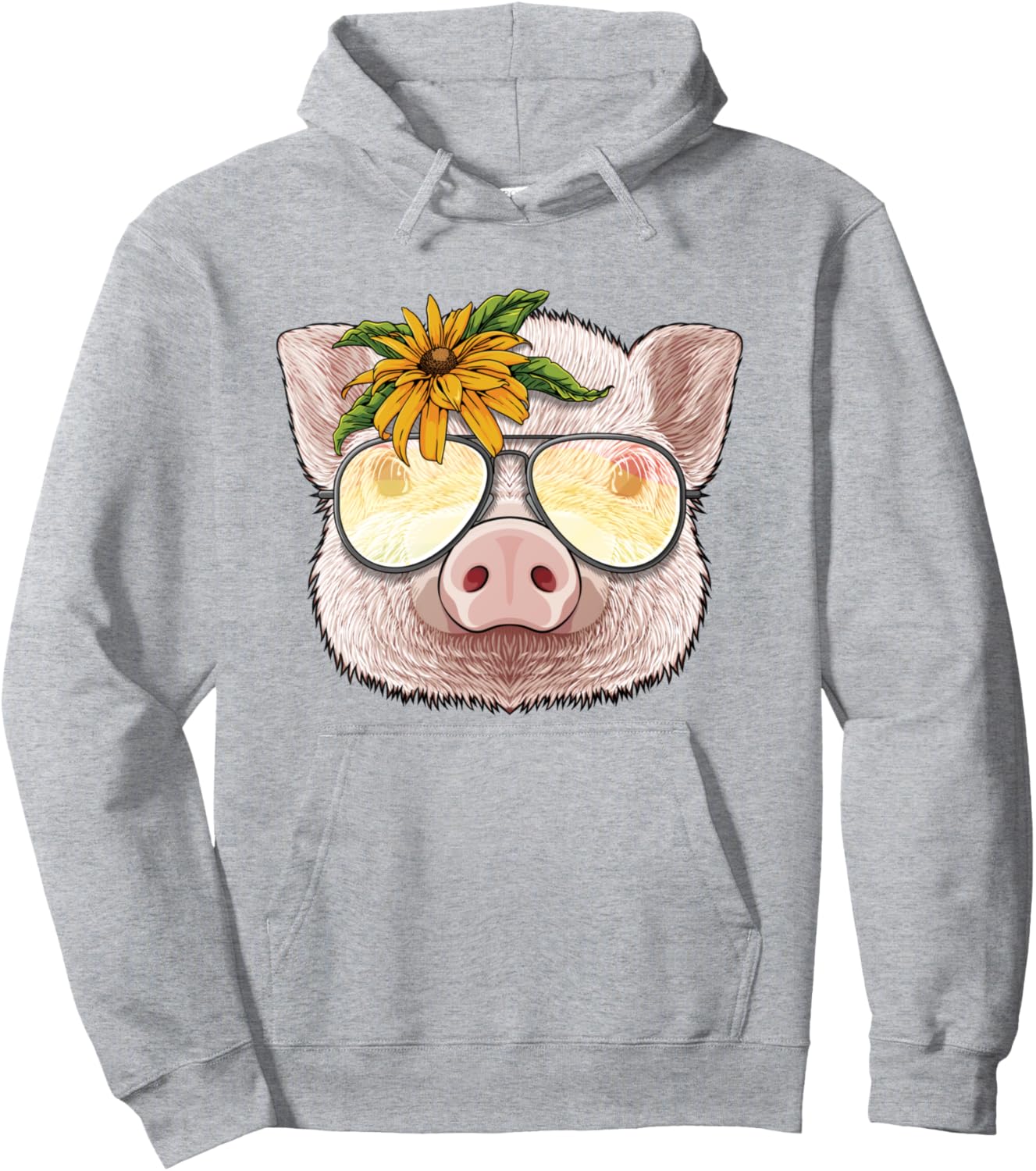 

Летняя свинка, тропический отдых, летний пляжный отпуск, худи Summer Animals, серый