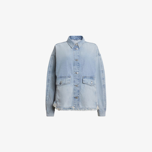 

Куртка джинсовая оверсайз Allsaints Hettie, синий