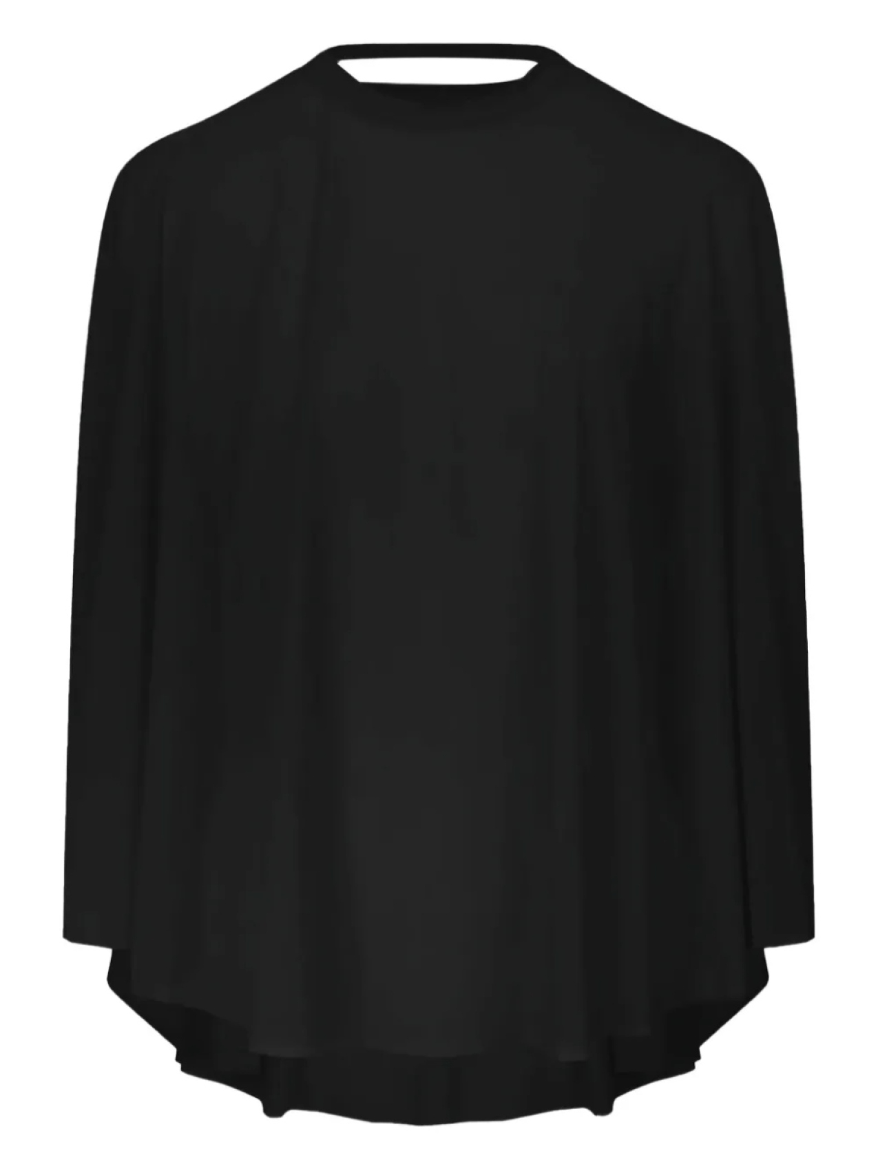 

MM6 Maison Margiela блузка с высоким воротником, черный