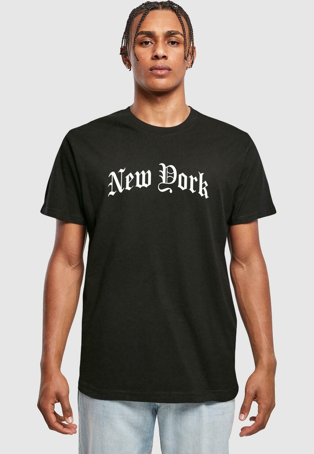 

Футболка с принтом New York Wording Tee Mister Tee, черная