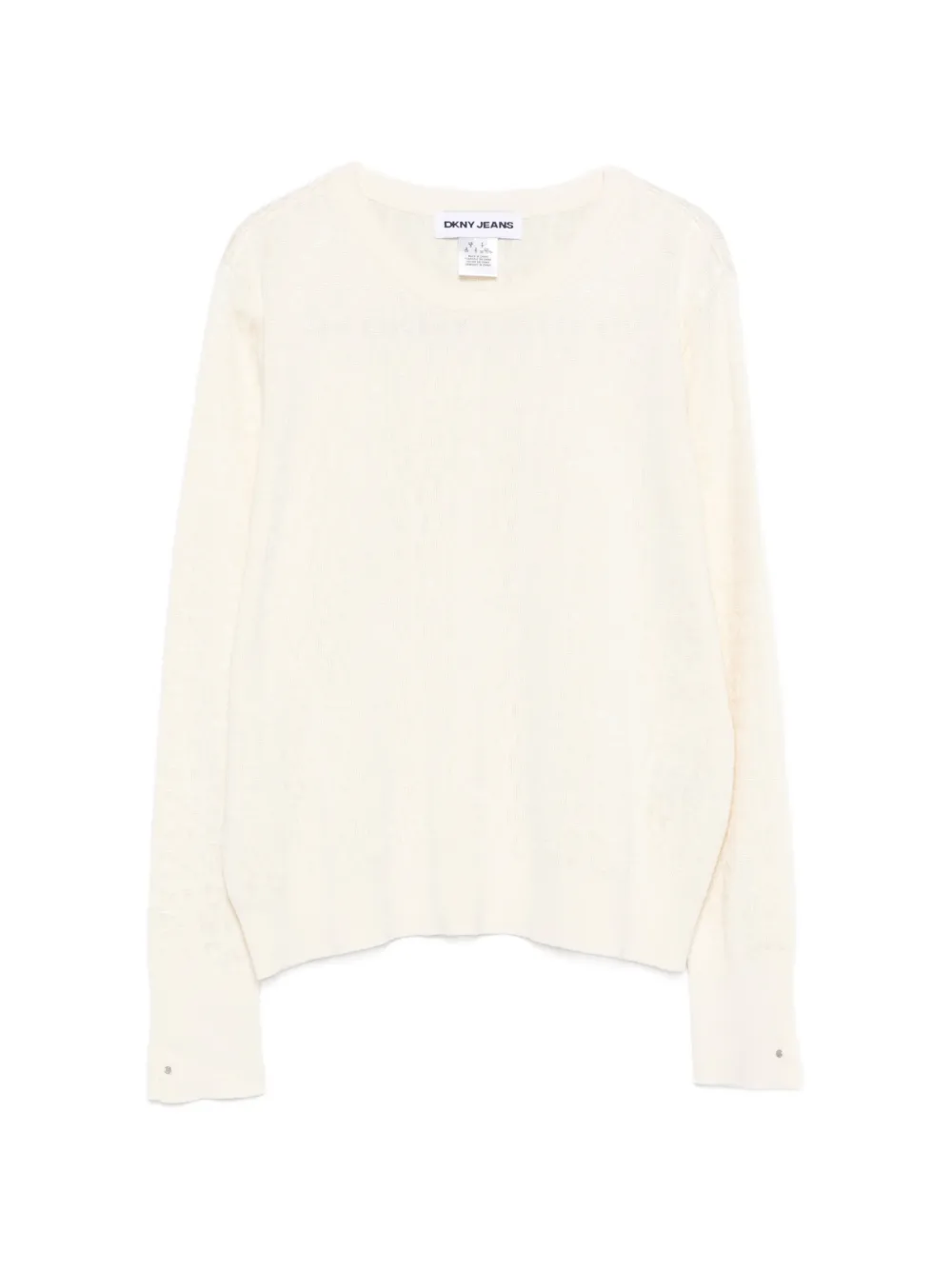 

Джемпер с длинными рукавами и логотипом Dkny, бежевый