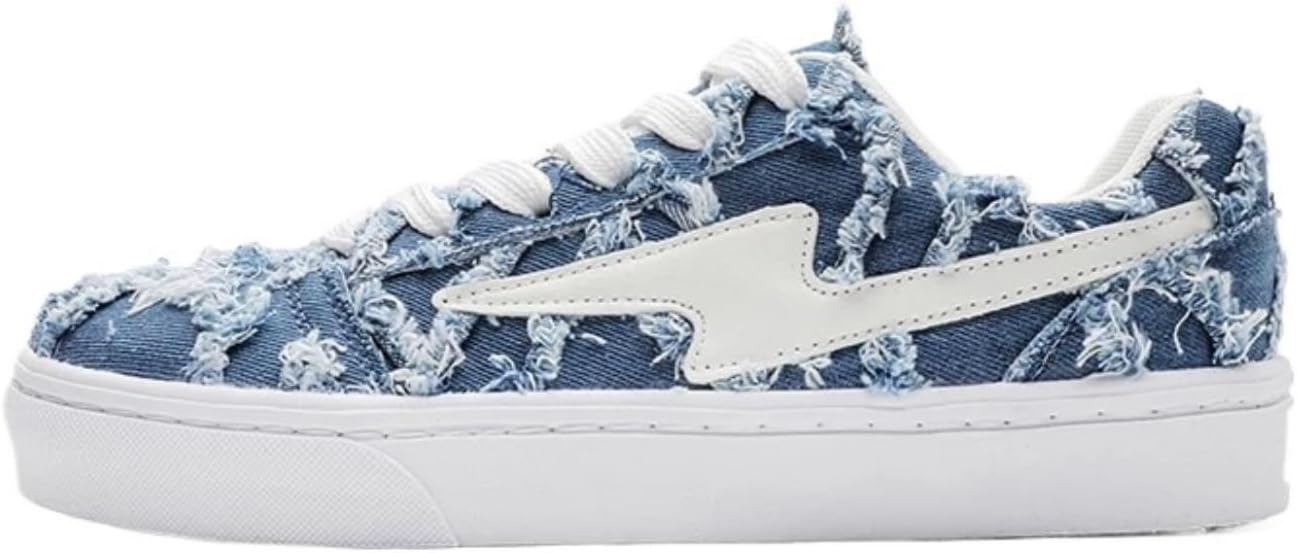 

Стильные ретро-кроссовки для женщин и мужчин в стиле Y2K, удобные, на шнуровке, в уличном стиле, для прогулок по городу Macefil, синий