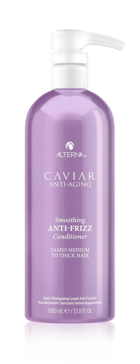 Кондиционер CAVIAR Anti-Aging Smoothing Anti-Frizz | Для средних и густых волос | Разглаживает волосы, укрощает пушистость | Без сульфатов 1000 мл (.) Alterna Haircare