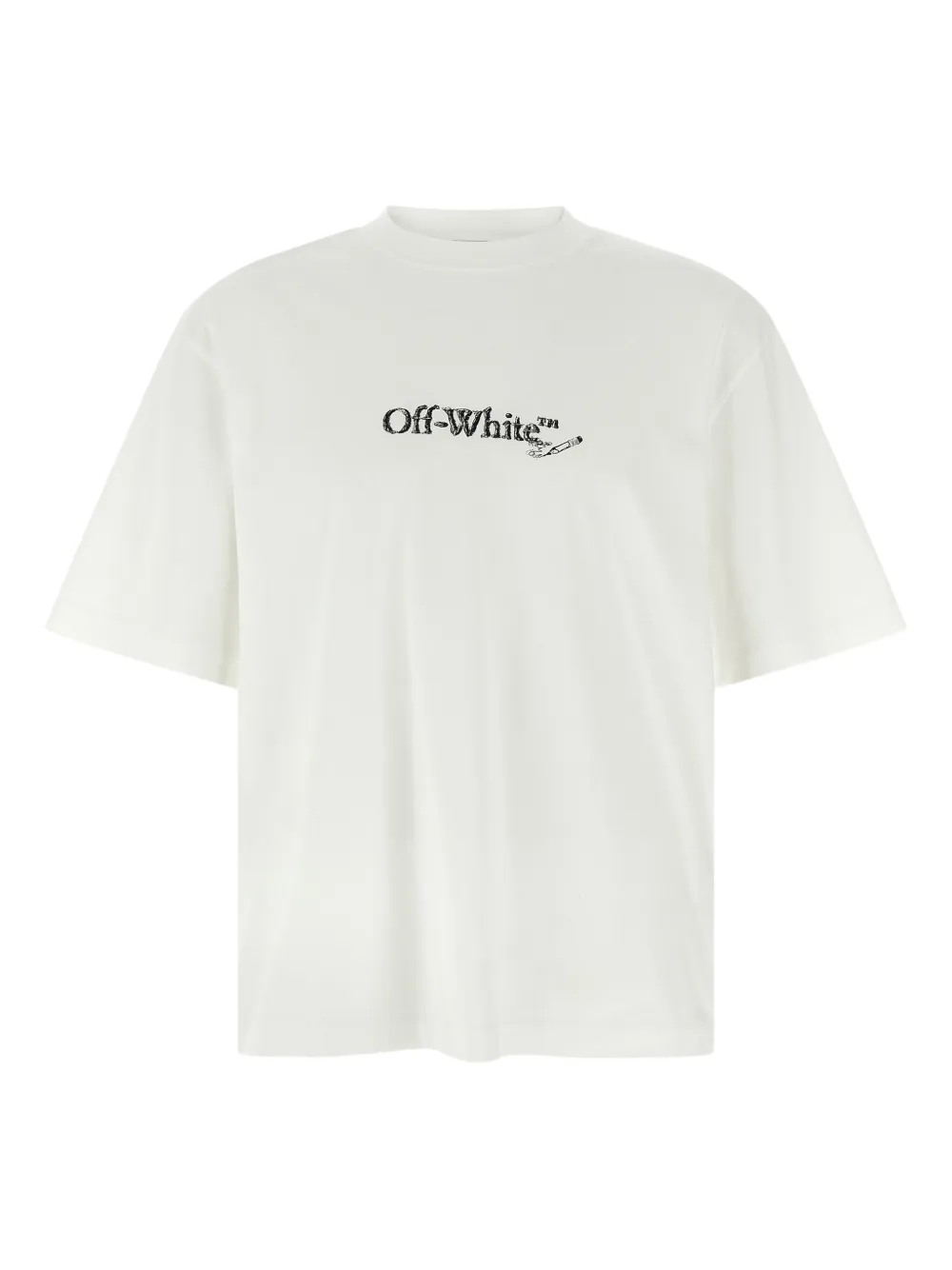 

Футболка с принтом логотипа OFF-WHITE, белый