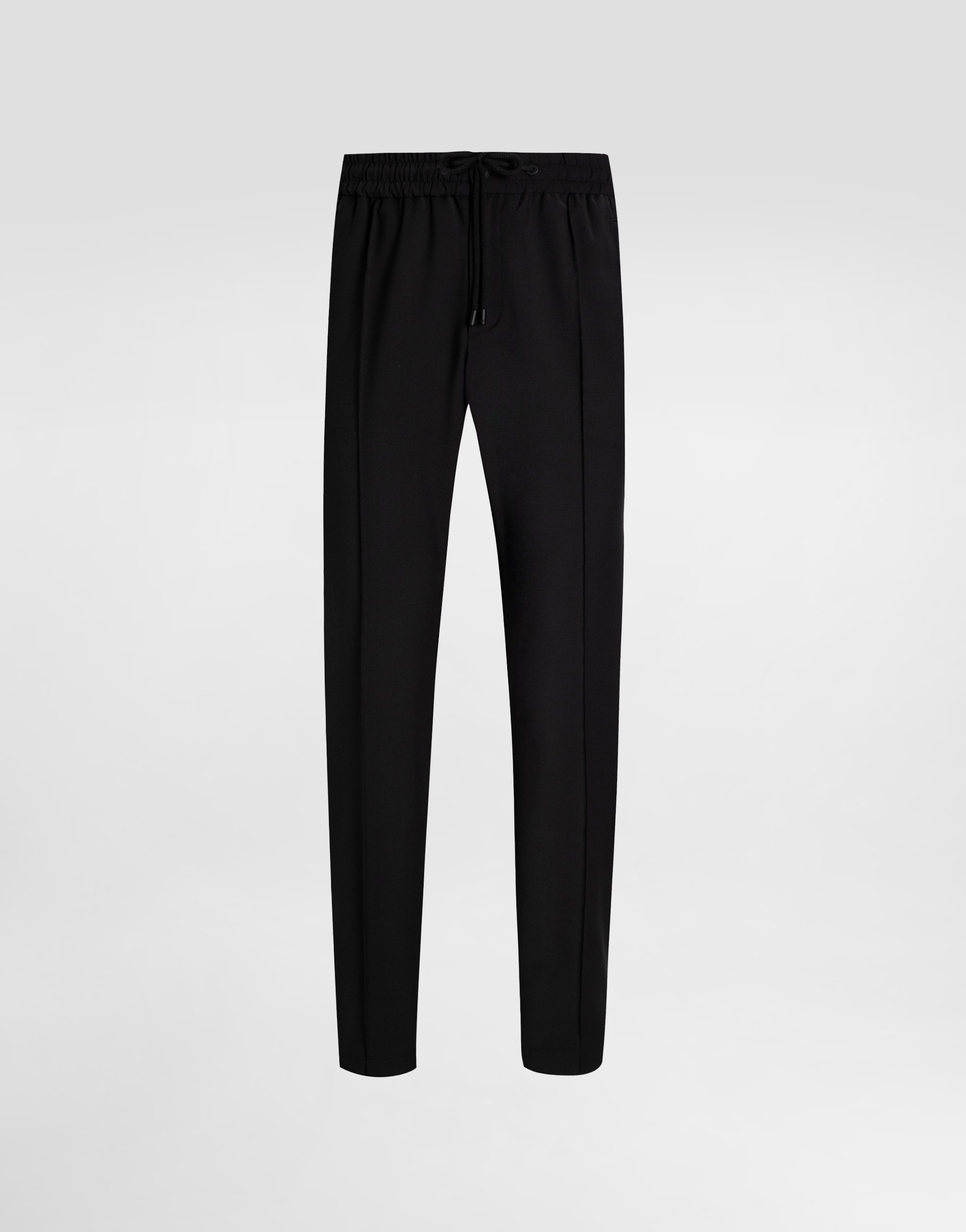 

Джоггеры из шерстяного канваса Dolce & Gabbana, черный