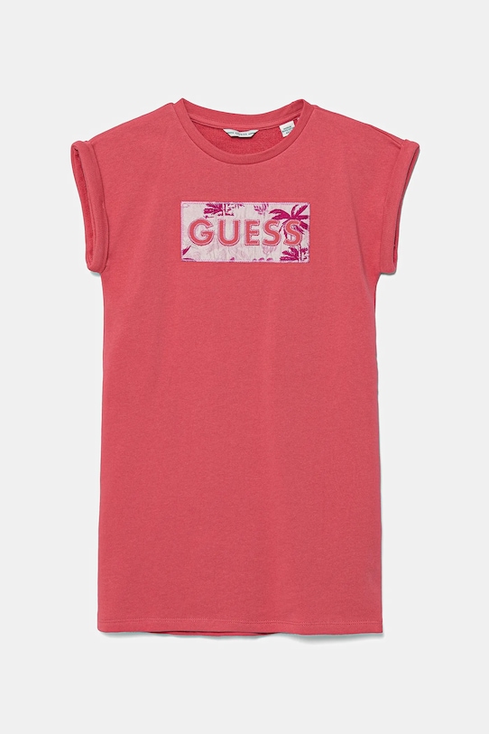 

Детское хлопковое платье Guess, розовый
