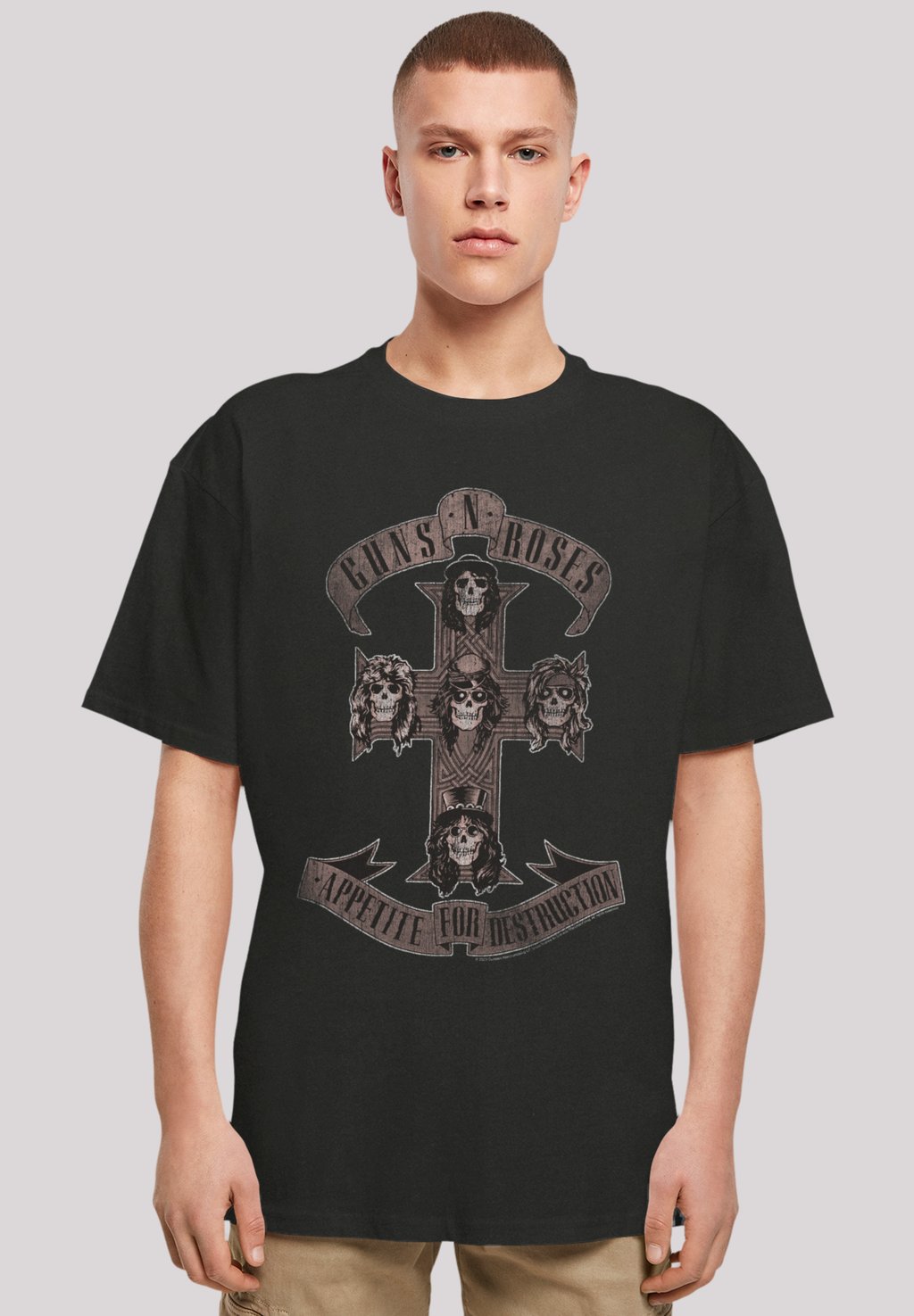 

Футболка с принтом GUNS 'N' ROSES HARD ROCK MUSIK BAND F4NT4STIC, черный