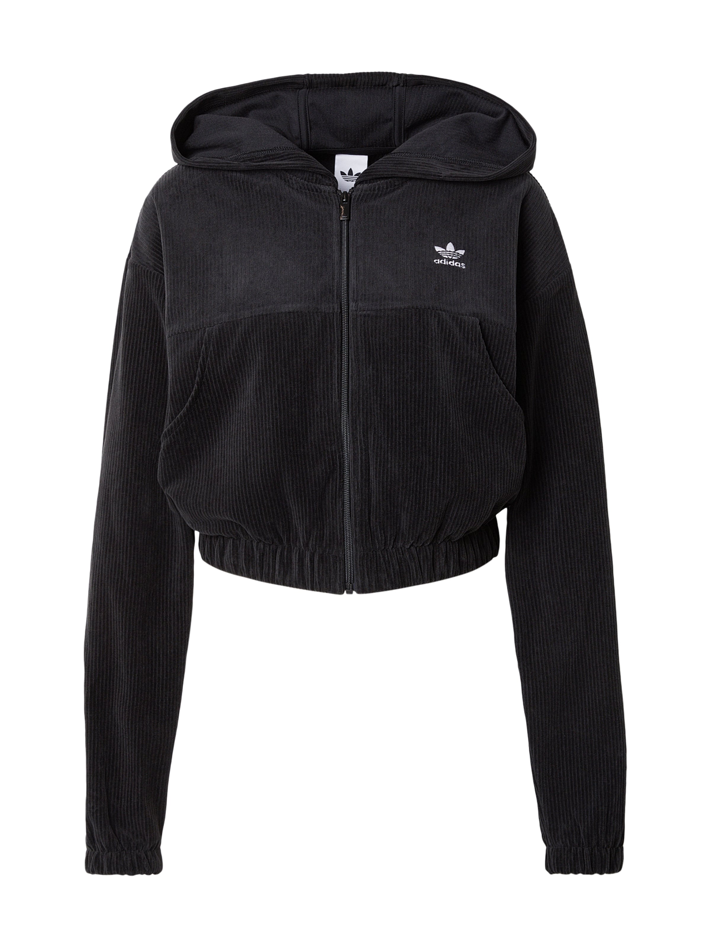 

Adidas Originals Толстовка с молнией 'Ess' в черном цвете