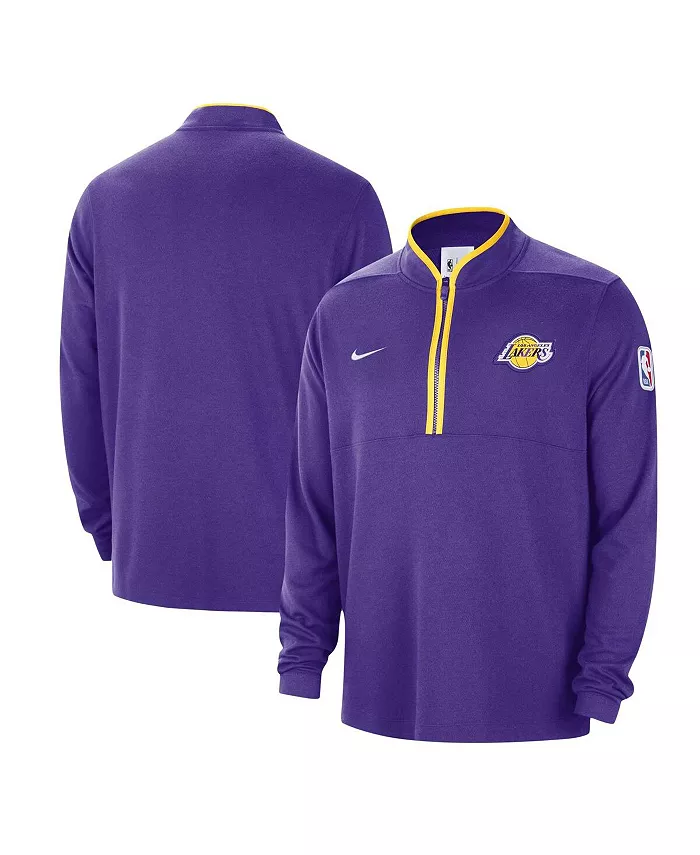 

Мужская фиолетовая полузастегивающаяся куртка Authentic Performance Los Angeles Lakers Nike, фиолетовый
