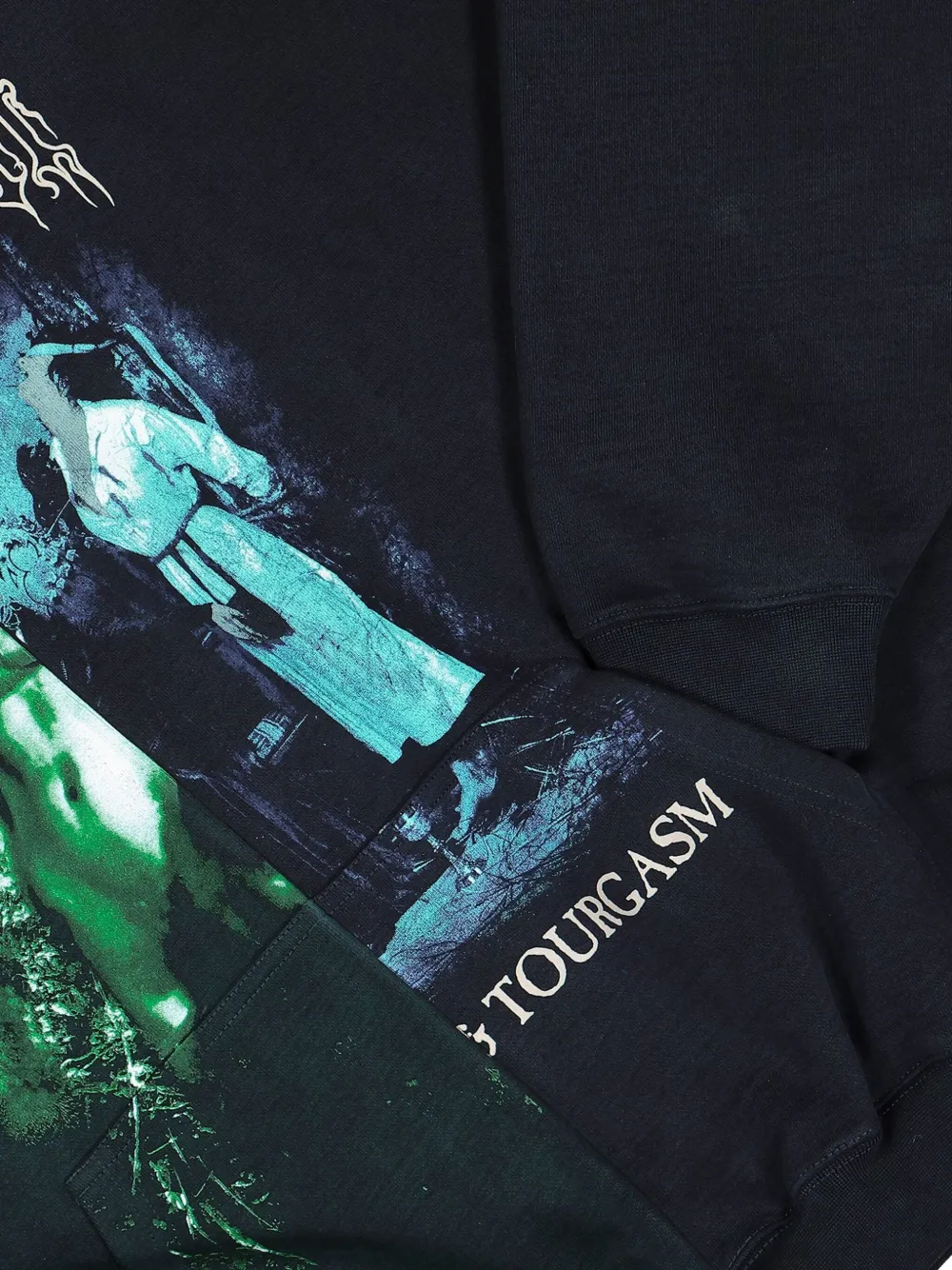 Худи с графичным принтом Vetements, зеленый — фото 4