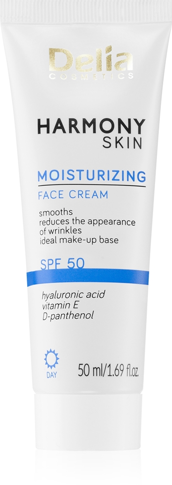 

Увлажняющий крем для лица Harmony skin spf 50 Delia Cosmetics, 50 мл
