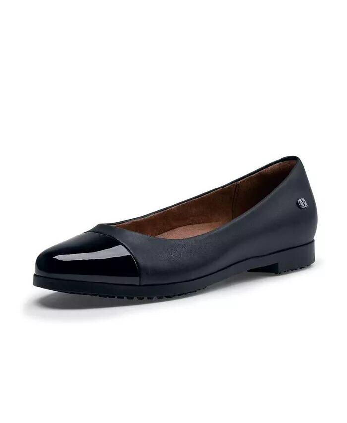 Женские туфли Darcy Flats Slip Водонепроницаемые Туфли и обувь для работы Shoes For Crews, черный — фото 2