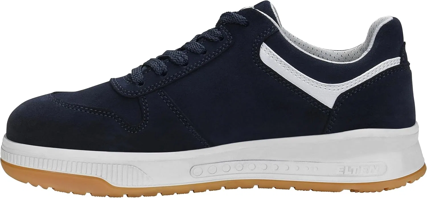 Защитные ботинки ELTEN JAMAIN XXST Blue Low ESD S3S для мужчин и женщин, кожаные, со стальным носком, легкие, спортивные, сине-белые — фото 3