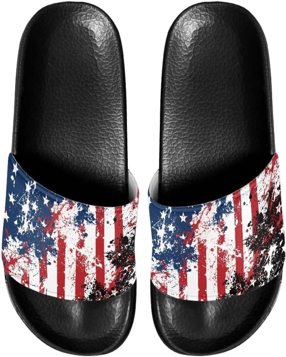 

Сандалии-шлепанцы Mintulipy унисекс для взрослых, летние тапочки для женщин и мужчин, нарядные и удобные женские сандалии, Patriotic American Flag