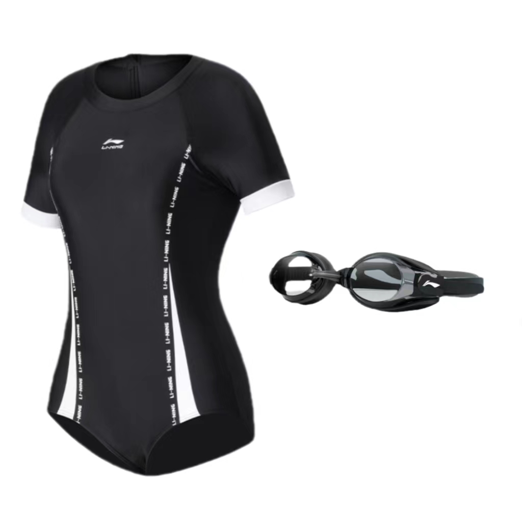 

Спортивный тренд серия цельный купальник женский LINING, Clothing Sets (Swimsuit+Swim Goggles)