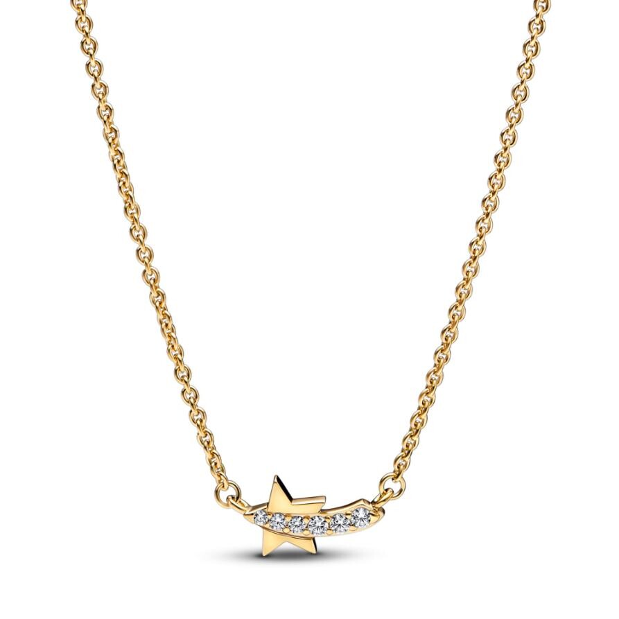 

Ожерелье Shooting Star Pavé Collier Pandora, покрытие - золото