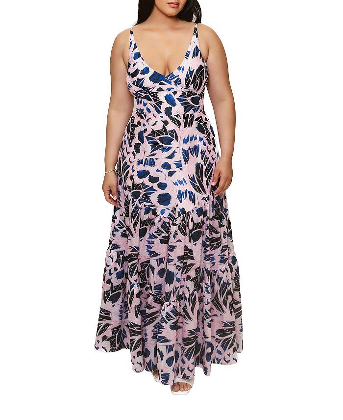 

Платье длинное Arden Plus Size Hutch, синий