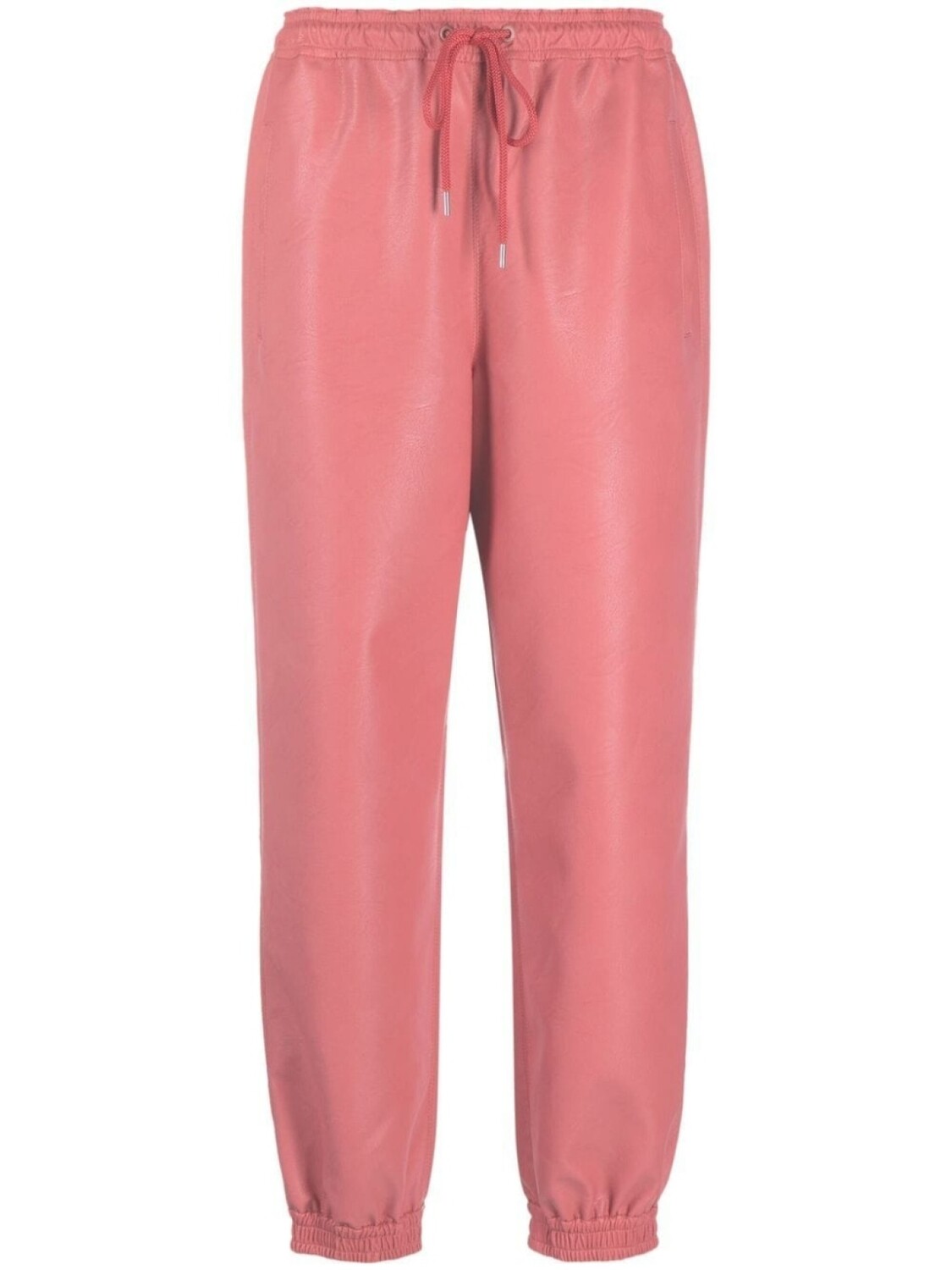 

Stella McCartney зауженные брюки из искусственной кожи, розовый
