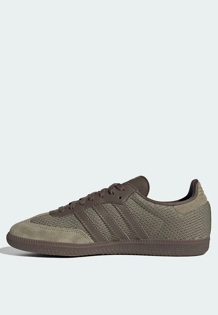 Кроссовки, повседневные, Samba OG, Adidas, зеленый/коричневый — фото 4