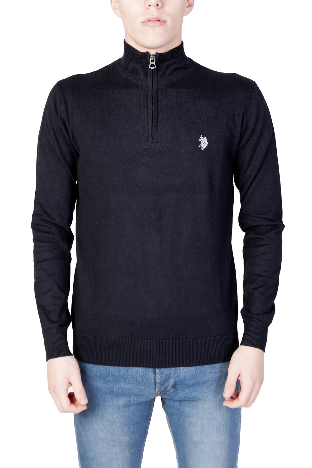 

Джемпер U.S. Polo Assn. на молнии, черный