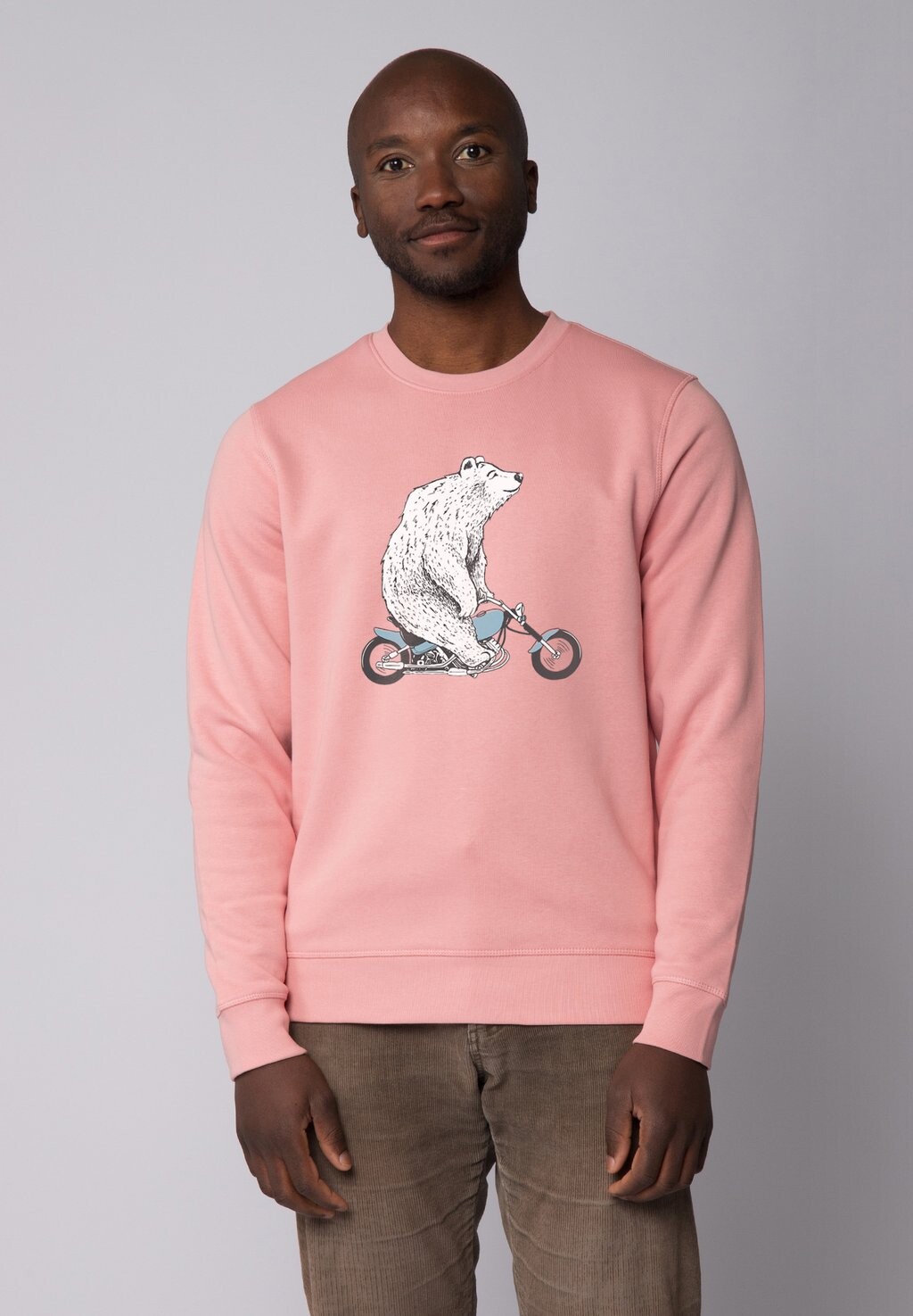 

Толстовка BÄR AUF BIKE watapparel, светло-розовый