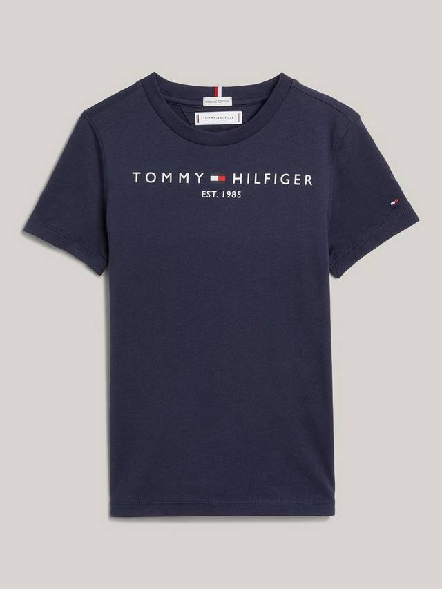 Детская футболка Essential с логотипом из органического хлопка Tommy Hilfiger, Twilight Navy — фото 3