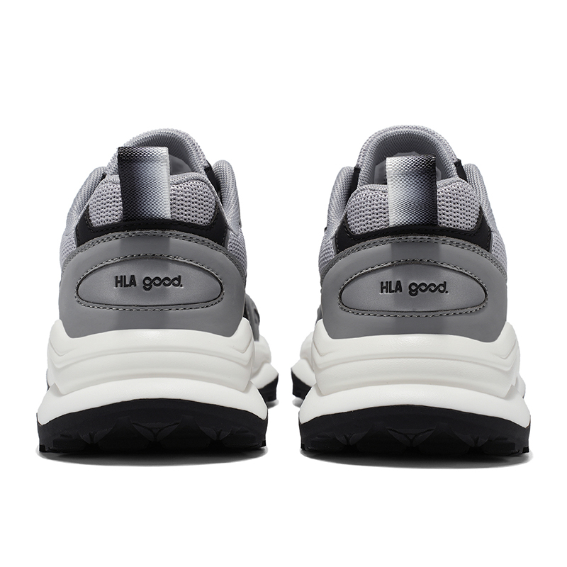 HLA Мужские повседневные кроссовки Low Top в серо-черном цвете, цвет Gray Black — фото 4