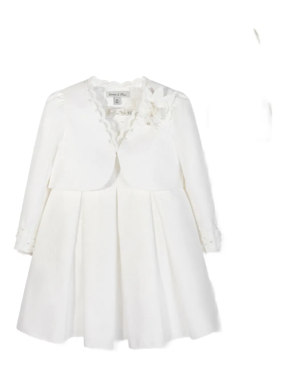 

Платье с искусственным жемчугом Dress & Fleur, белый