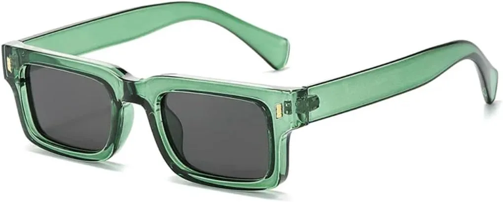 

Солнцезащитные очки с защитой UV400 | Rivets Jelly Color Punk | для женщин и мужчин, для занятий спортом на открытом воздухе и вождения DSVIGF, Green Gray