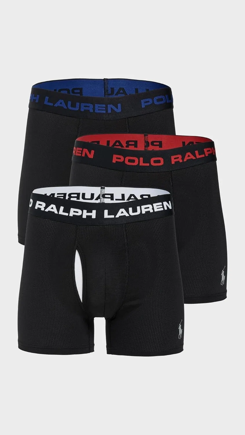 Боксеры 3-pack, POLO RALPH LAUREN, черный — фото 2