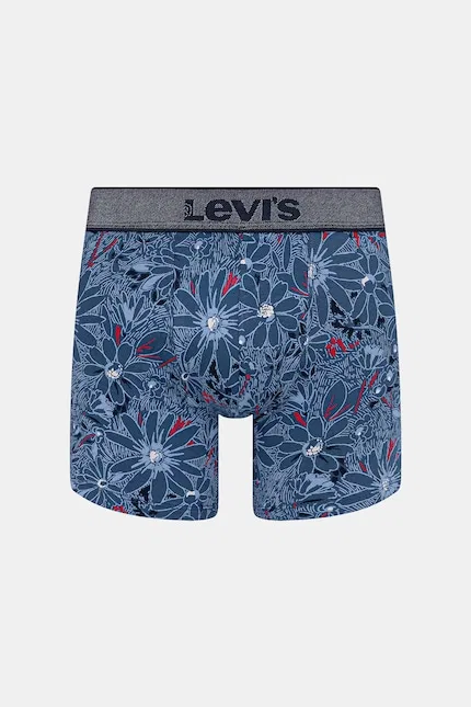 Боксеры хлопковые 2 шт Levi's, синий — фото 2