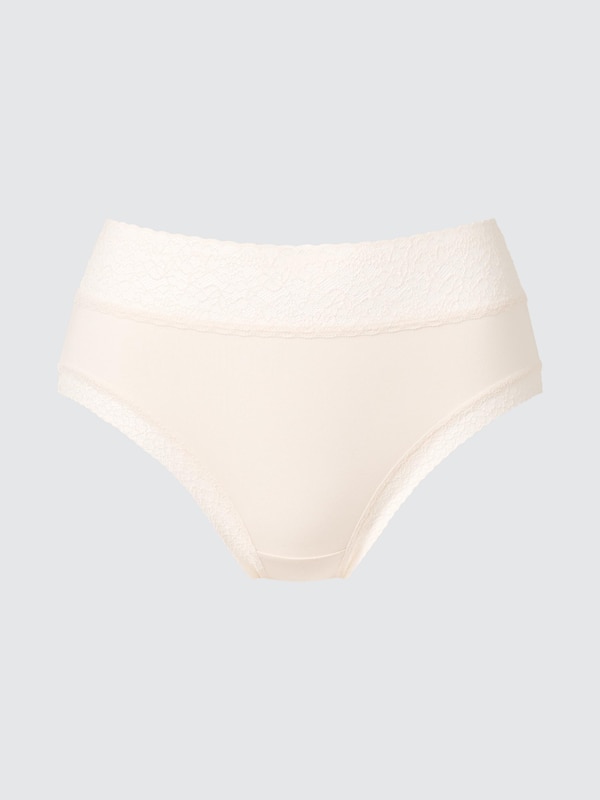

Трусы с высокой посадкой и кружевом Uniqlo, 30 natural