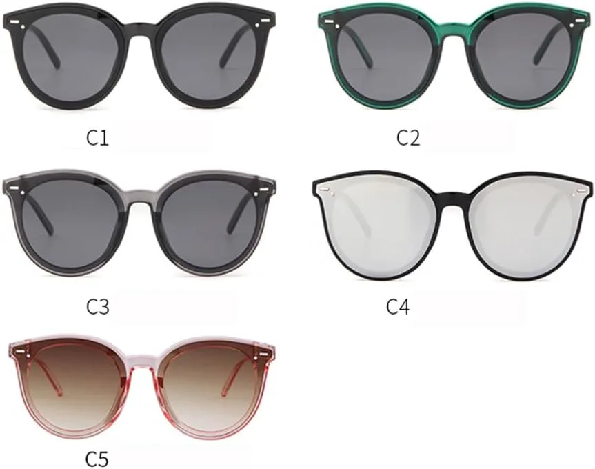 

Круглые солнцезащитные очки с градиентной оправой UV400 для женщин и мужчин, легкие, подходят для занятий спортом на открытом воздухе, бега и путешествий UYPTK, C5