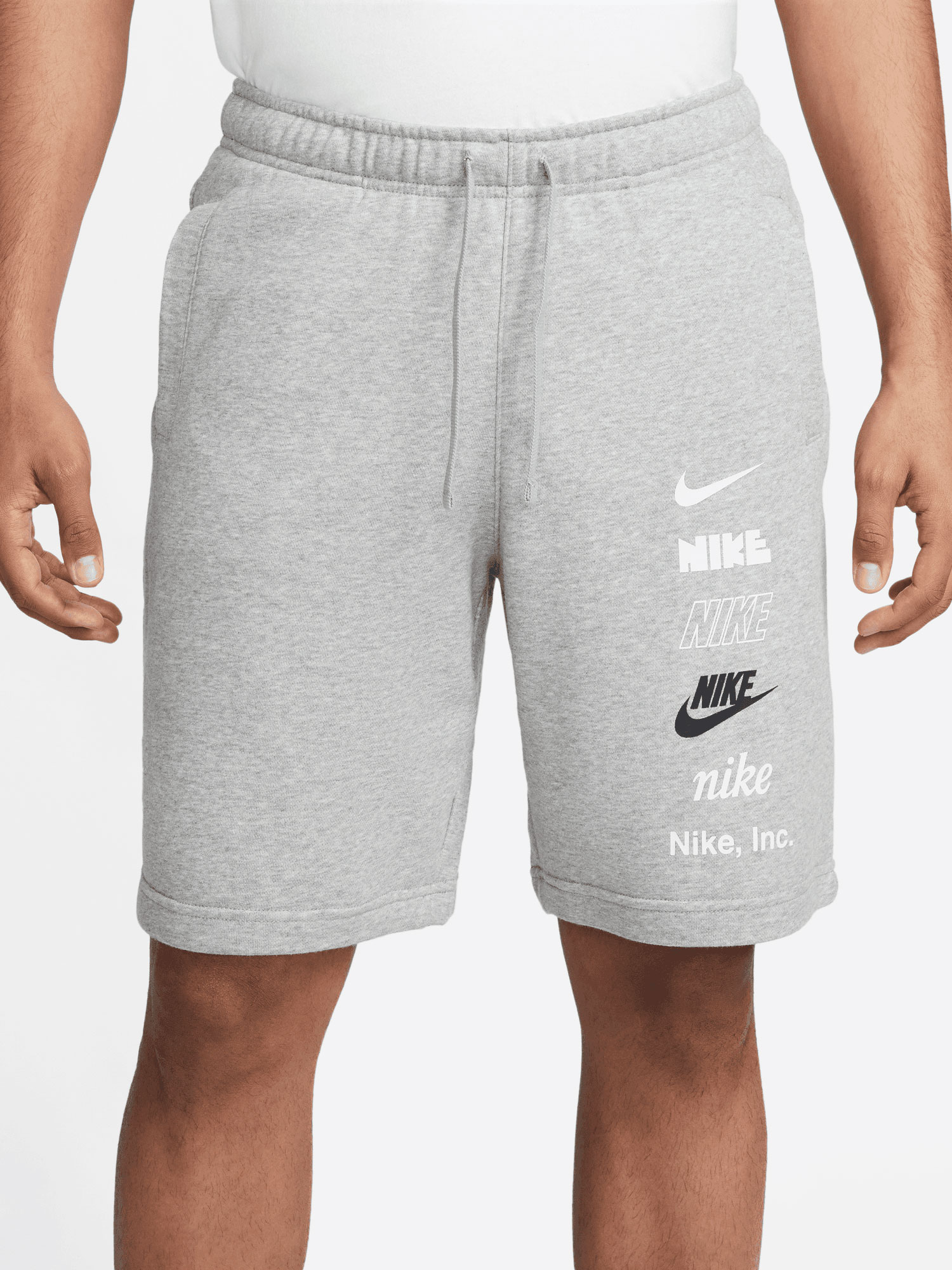 

Шорты Nike M NK CLUB+ FT MLOGO, серый