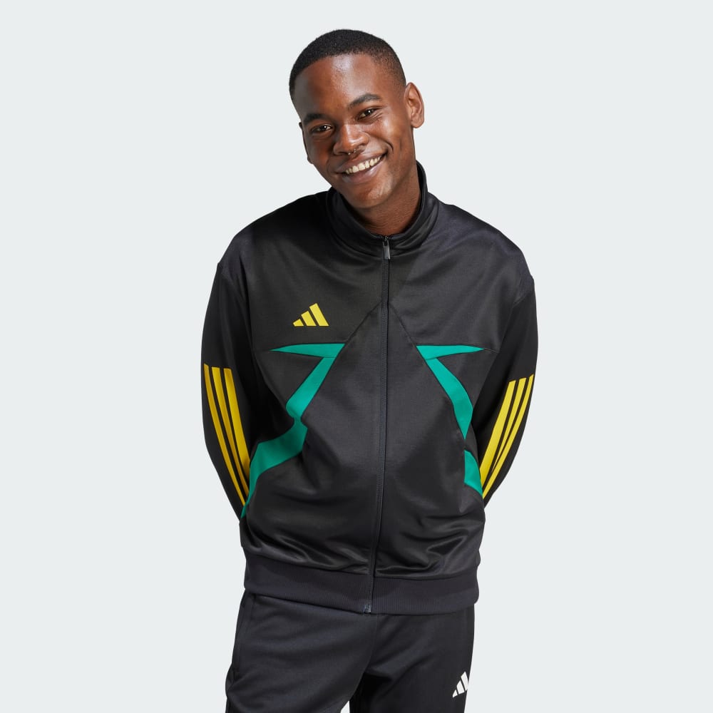

Спортивный костюм Adidas House of Tiro Nations Pack Track Top, цвет Black/Bold Green/Hazy Yellow