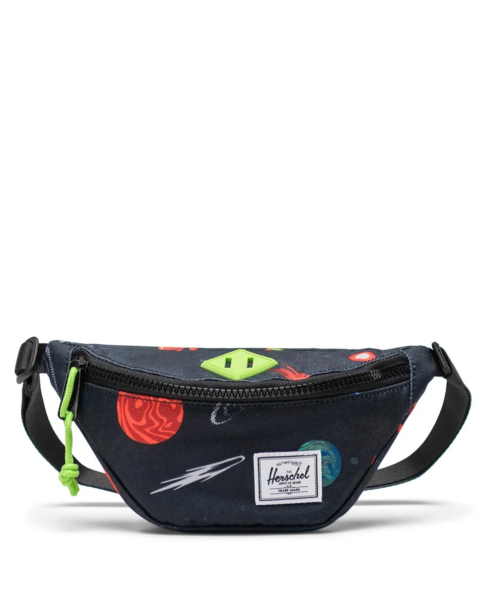 

Детская унисекс поясная сумка на 1 литр из синей ткани Herschel, многоцветный