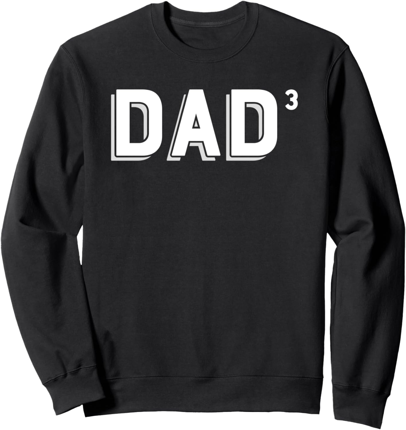 

Забавная толстовка «Папа в кубе» для папы троих детей Miftees Fathers Day Tees, черный