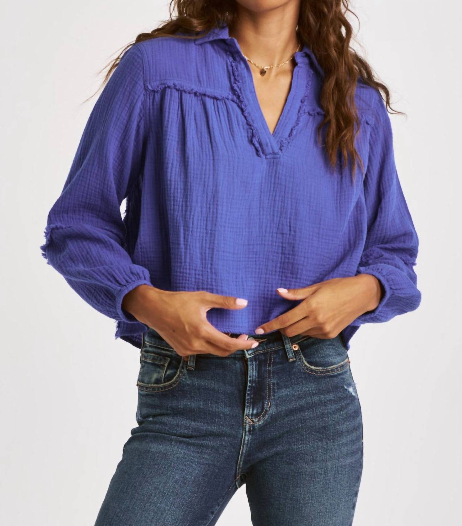 

Блузка Radella с длинными рукавами в цвете кобальт DEAR JOHN DENIM, цвет cobalt