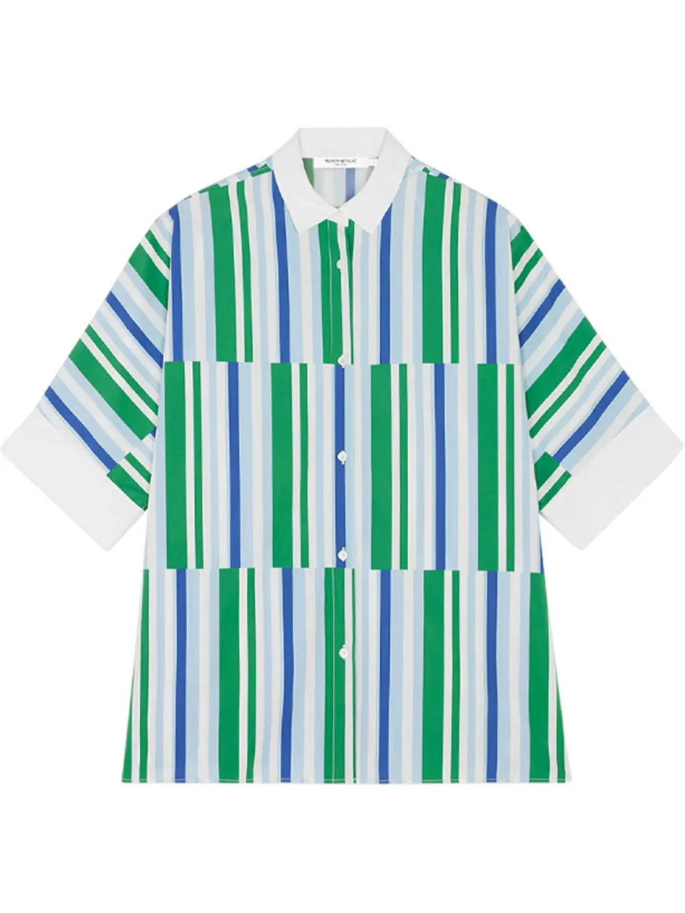 

Рубашка в полоску Maison Kitsuné, синий