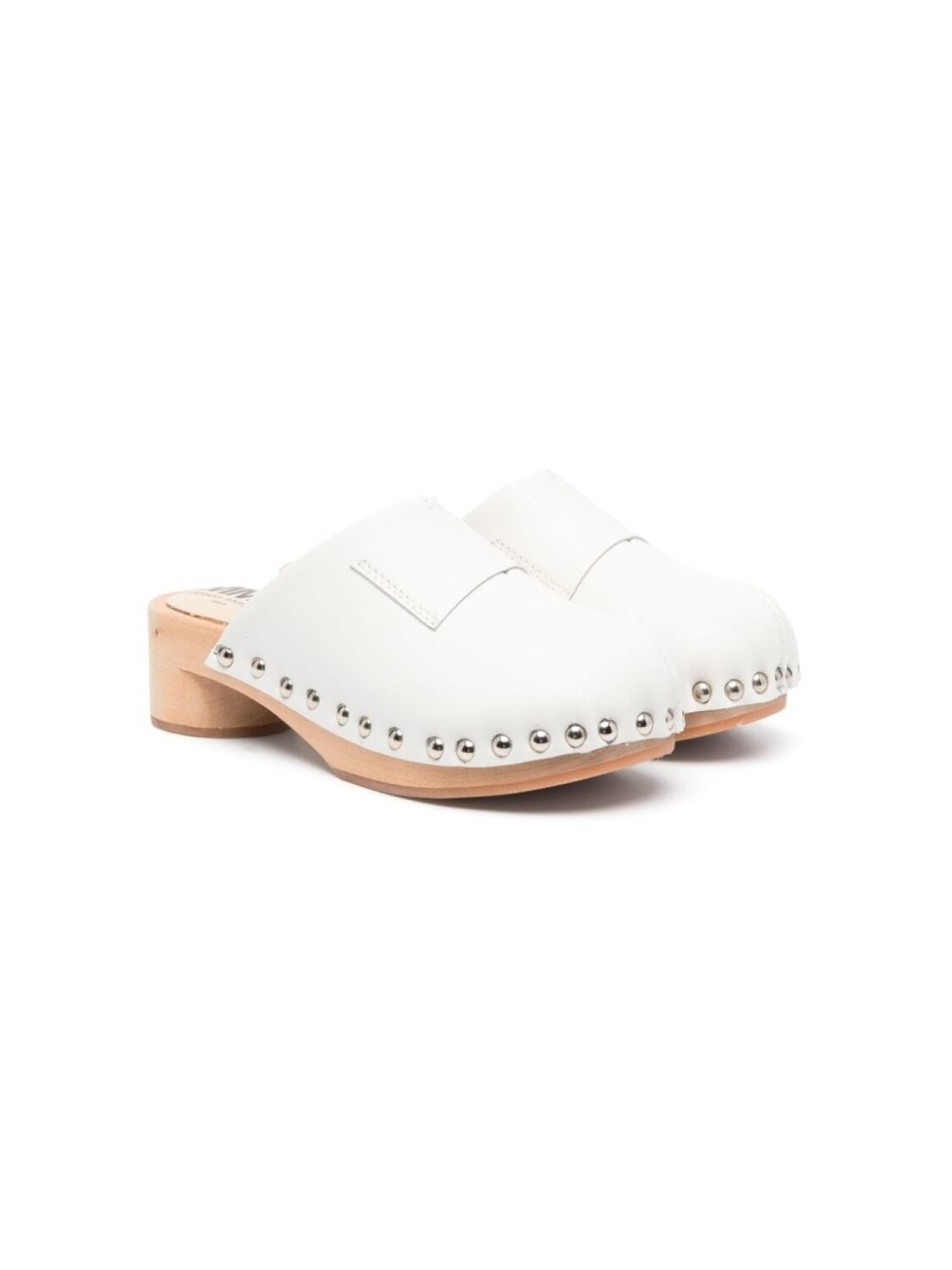 

MM6 Maison Margiela Kids клоги с заклепками, серый