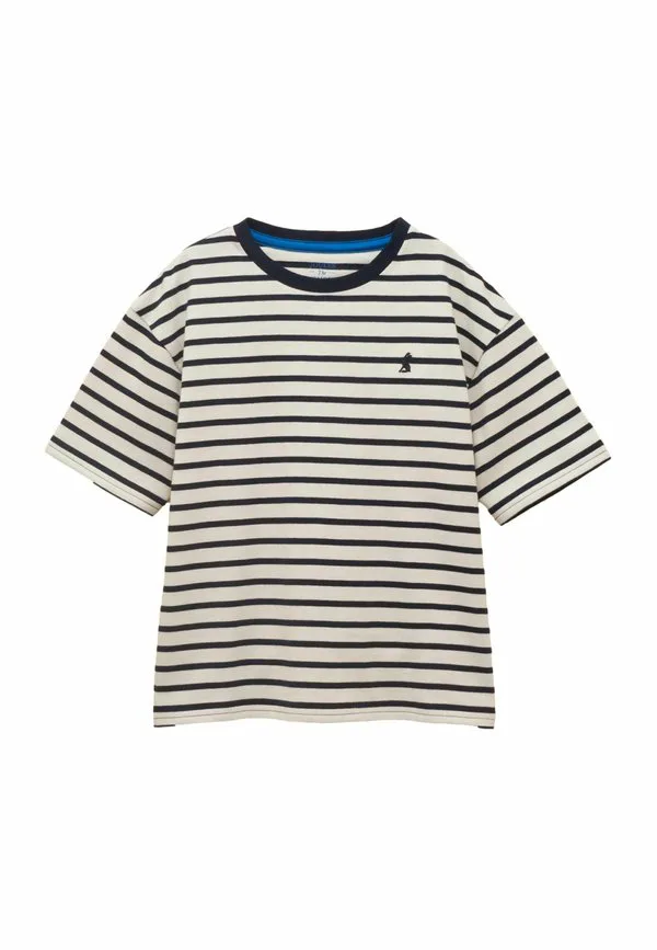 Футболка стандартного кроя с однотонным принтом let's go Joules, Navy Blue