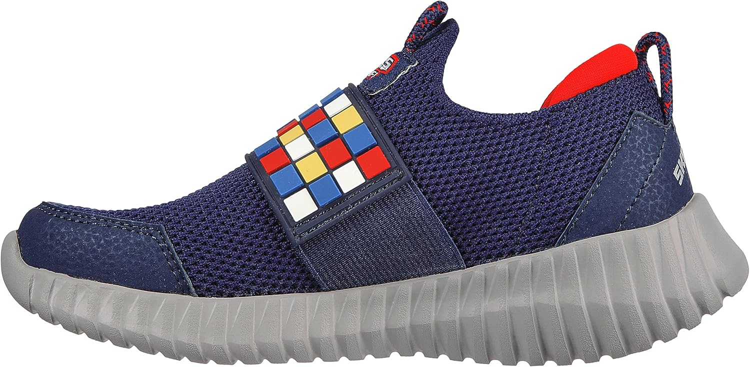 Кроссовки Skechers для мальчиков Elite Flex-Cuboflex, темно-синий/красный — фото 2