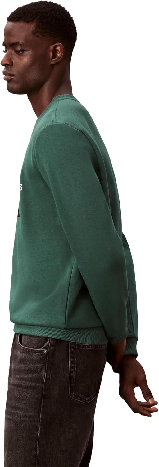 Мужская толстовка с круглым вырезом и монограммой Calvin Klein, Hunter Green — фото 4