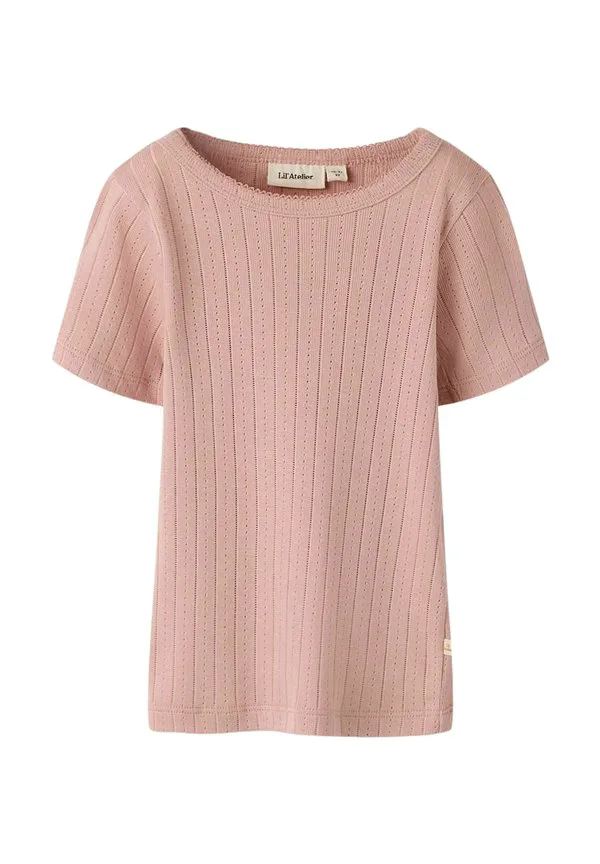 Облегающая базовая футболка Lil' Atelier, Misty Rose