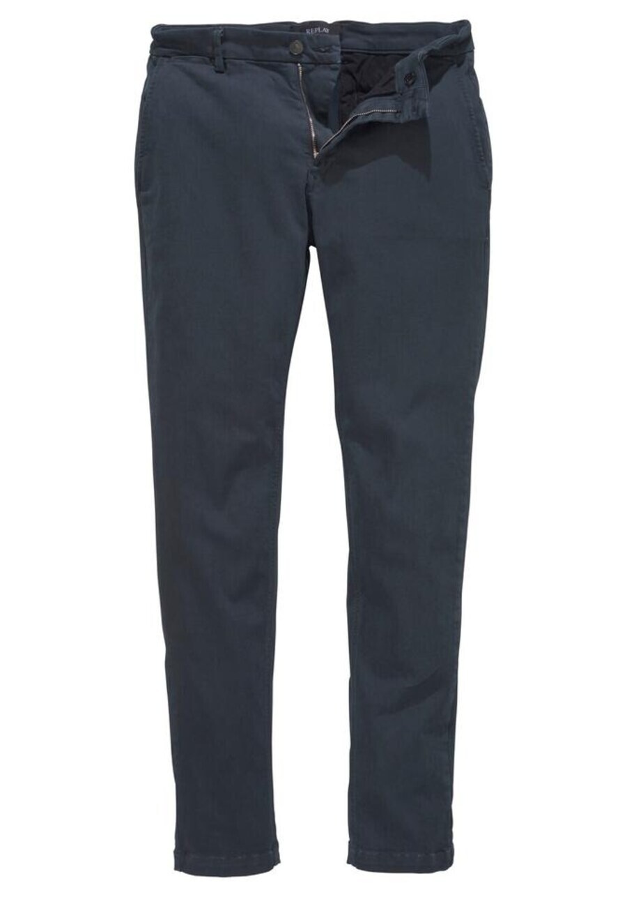 

Брюки чинос REPLAY Slim fit Chino Pants, темно-синий