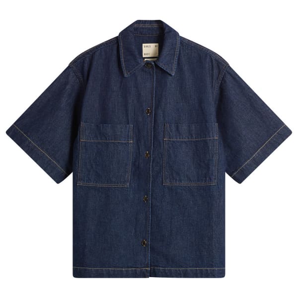 

Джинсовая рубашка с коротким рукавом Okinawa Girls Of Dust, синий