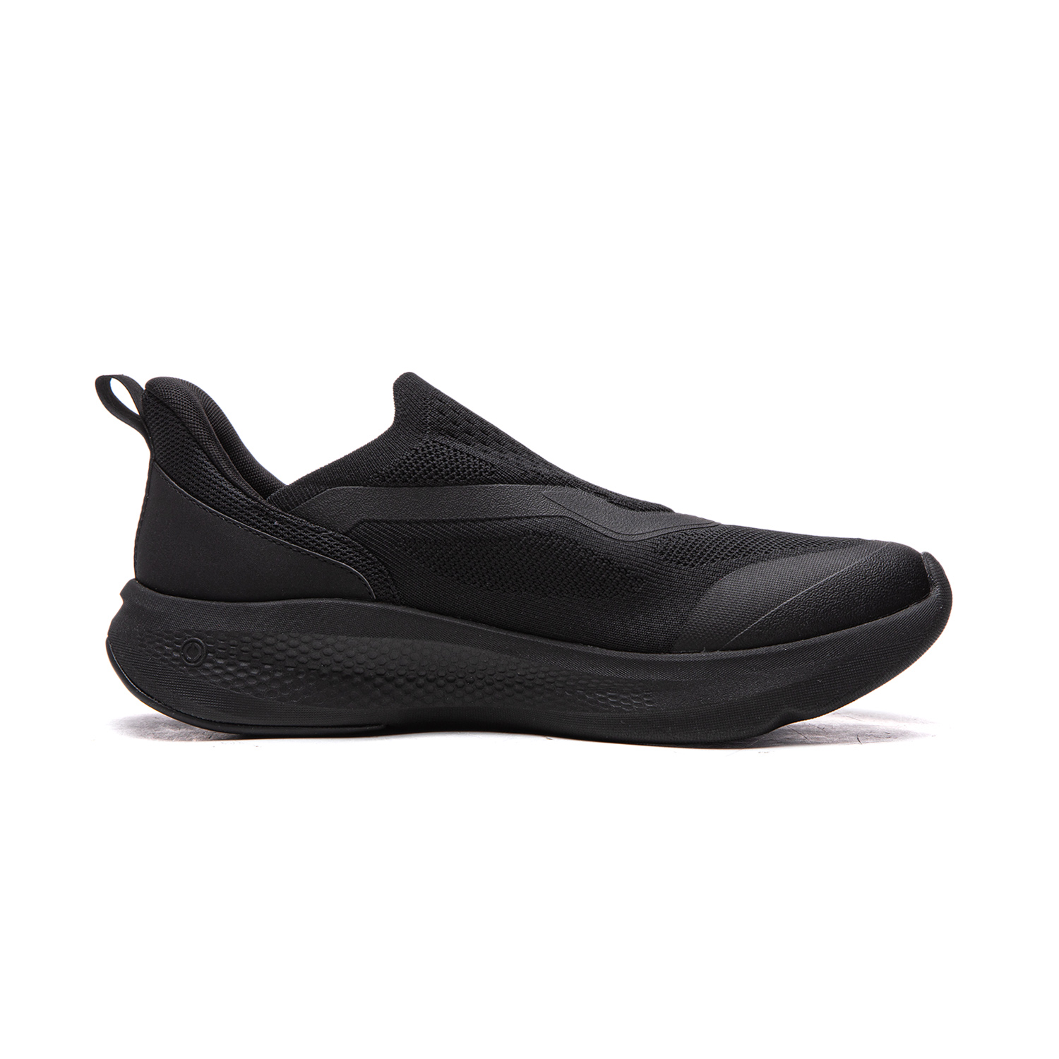 Li-Ning Cloud Yi Slip On устойчивые к истиранию дышащие амортизирующие нескользящие низкие повседневные кроссовки мужские black — фото 3