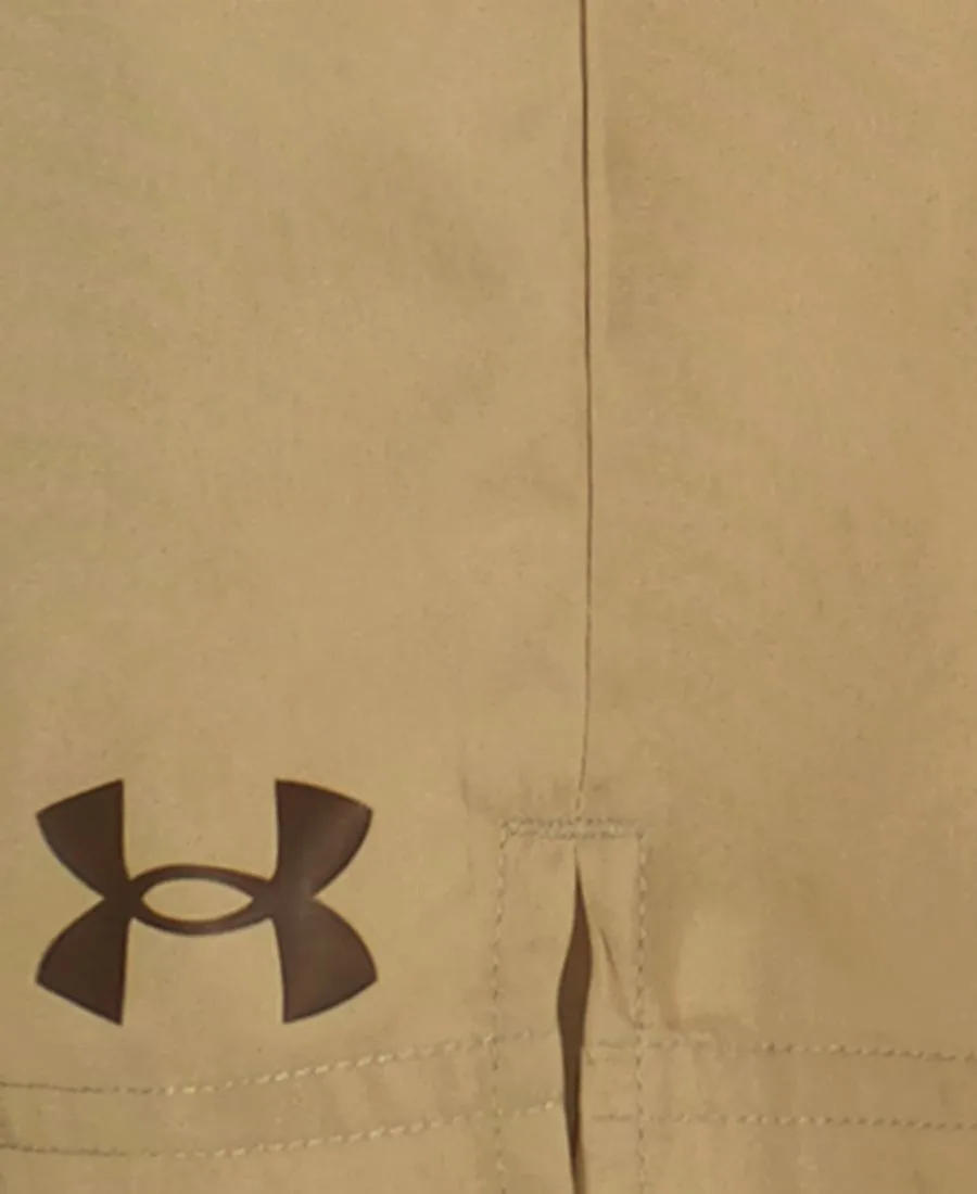 Детские шорты с тканым логотипом, размеры 2T-7 Under Armour, хаки — фото 4