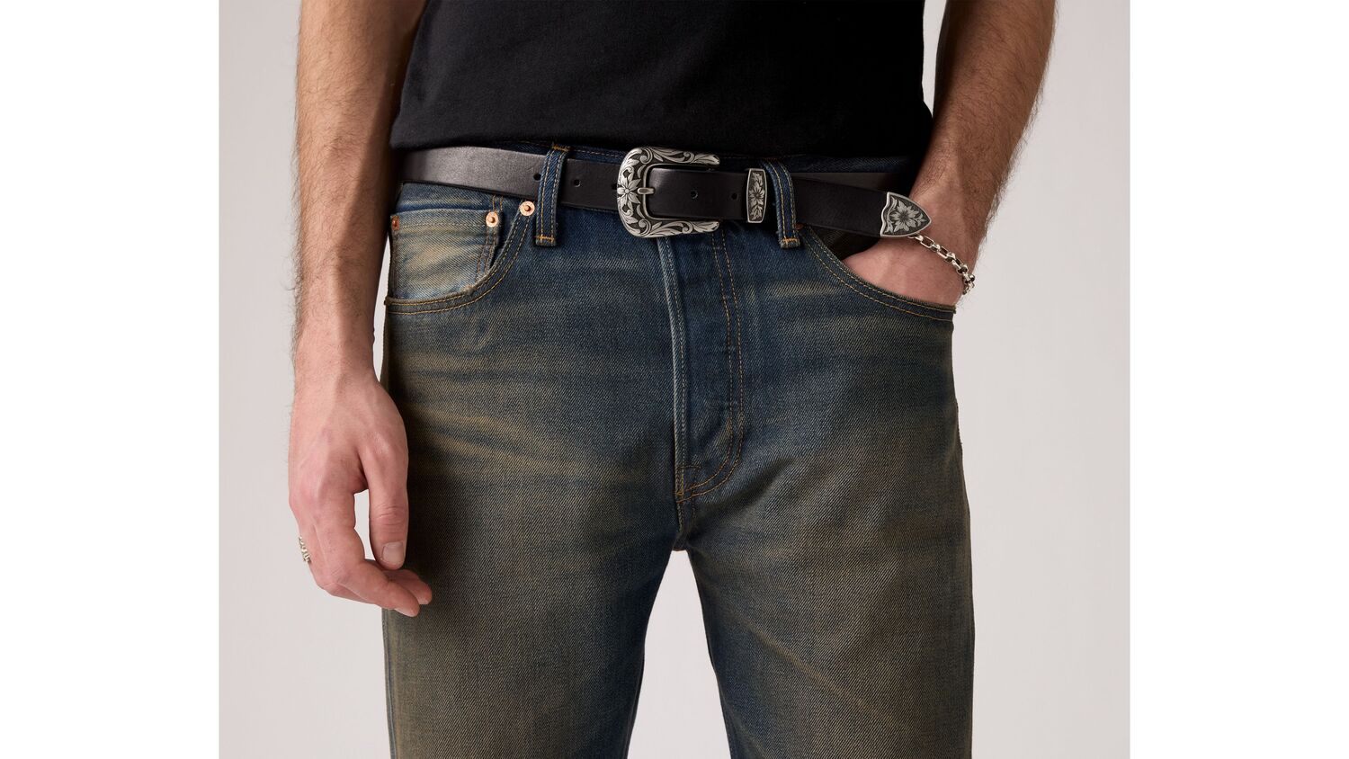 Мужские джинсы 501 Original Fit Levi's, Night Hawks - Dark Wash — фото 2