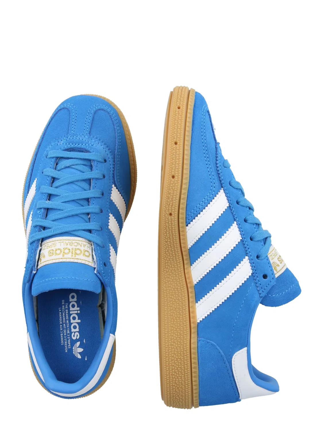 Кроссовки Adidas Originals HANDBALL SPEZIAL в лазурном цвете — фото 2